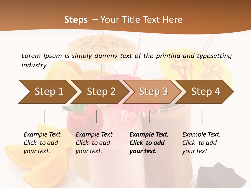 Smoothie Cocktail Yogurt PowerPoint Template