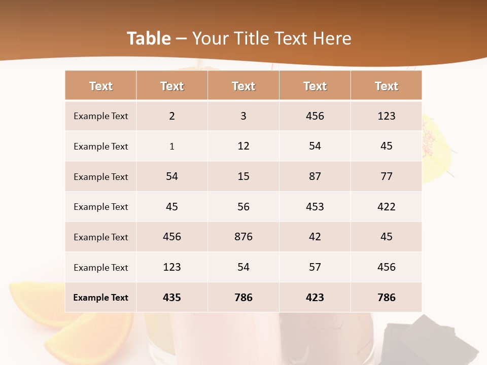 Smoothie Cocktail Yogurt PowerPoint Template