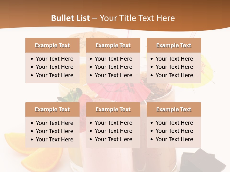 Smoothie Cocktail Yogurt PowerPoint Template