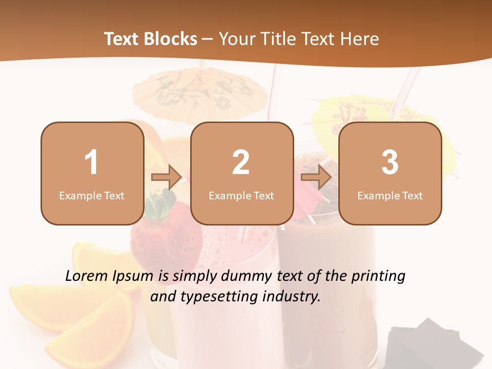 Smoothie Cocktail Yogurt PowerPoint Template
