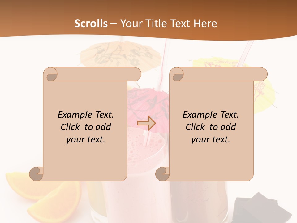 Smoothie Cocktail Yogurt PowerPoint Template
