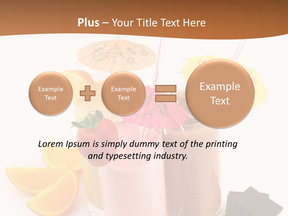 Smoothie Cocktail Yogurt PowerPoint Template
