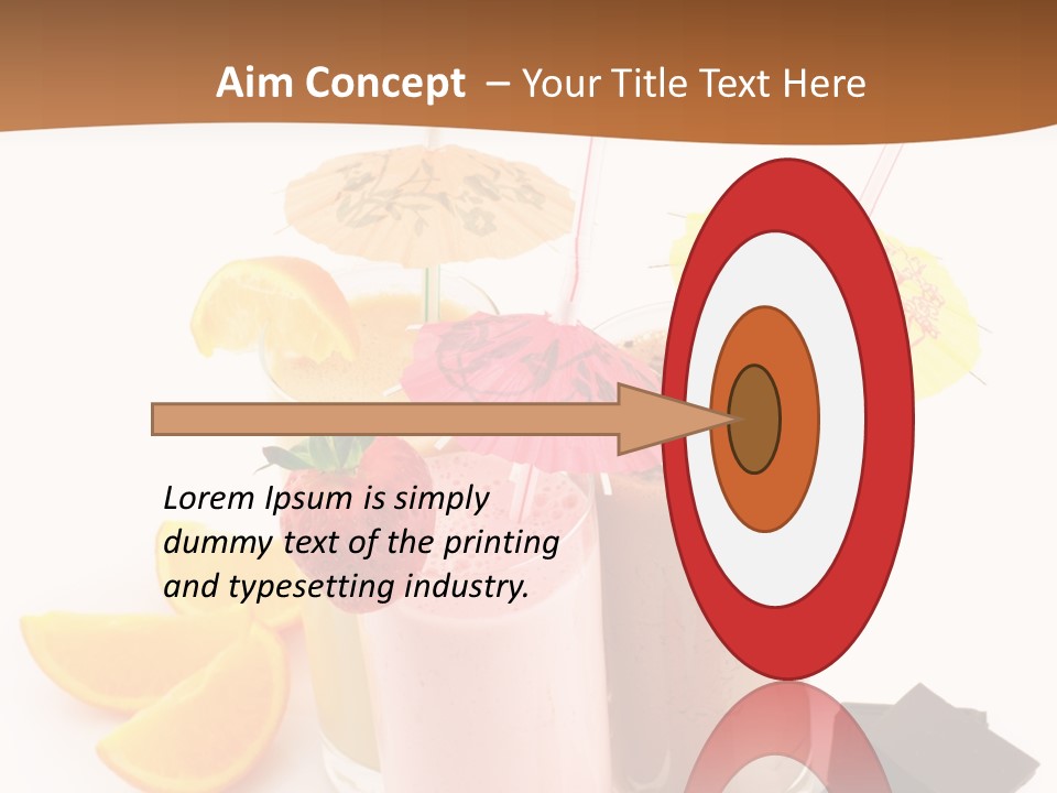 Smoothie Cocktail Yogurt PowerPoint Template