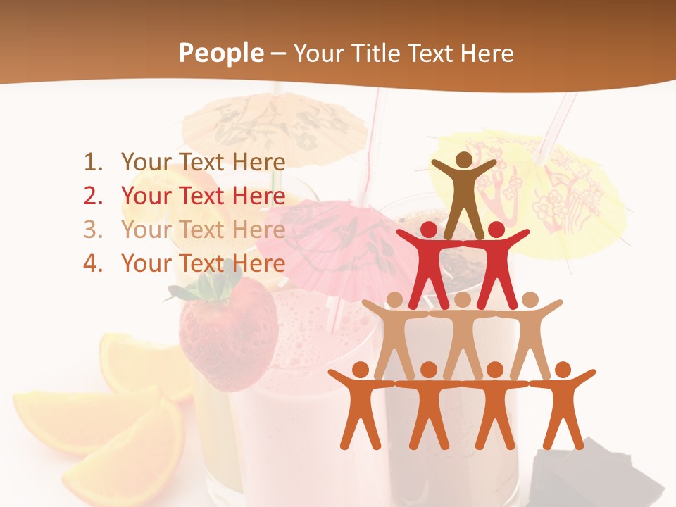 Smoothie Cocktail Yogurt PowerPoint Template