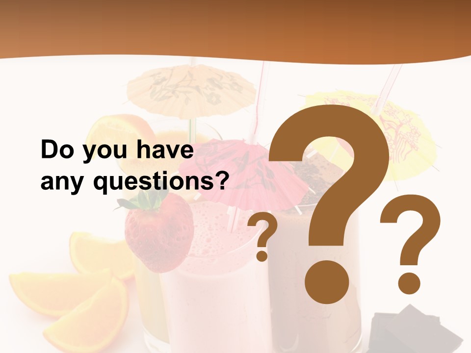 Smoothie Cocktail Yogurt PowerPoint Template