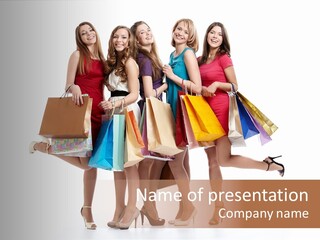 Cloth Female Woman PowerPoint Template