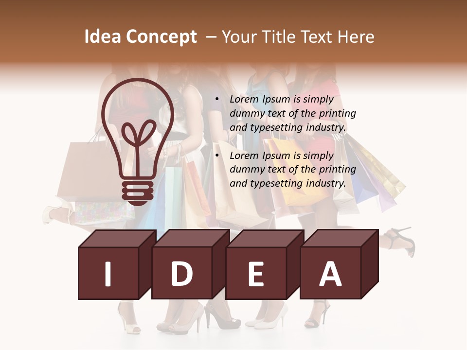 Cloth Female Woman PowerPoint Template