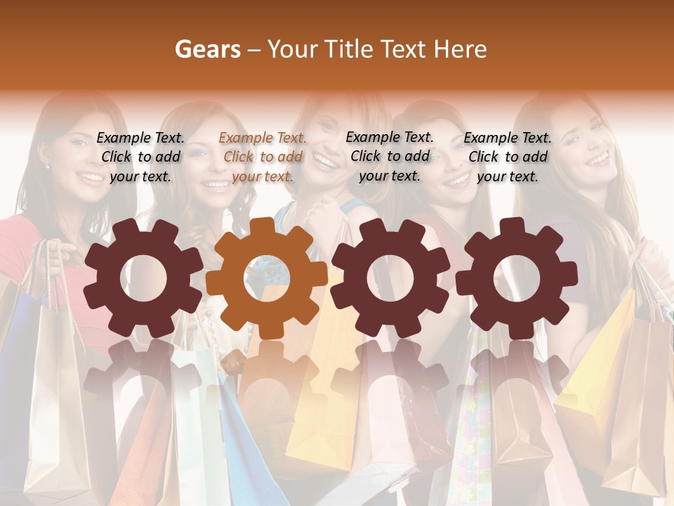 Ingredient Tea Gold PowerPoint Template