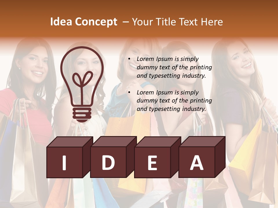 Ingredient Tea Gold PowerPoint Template