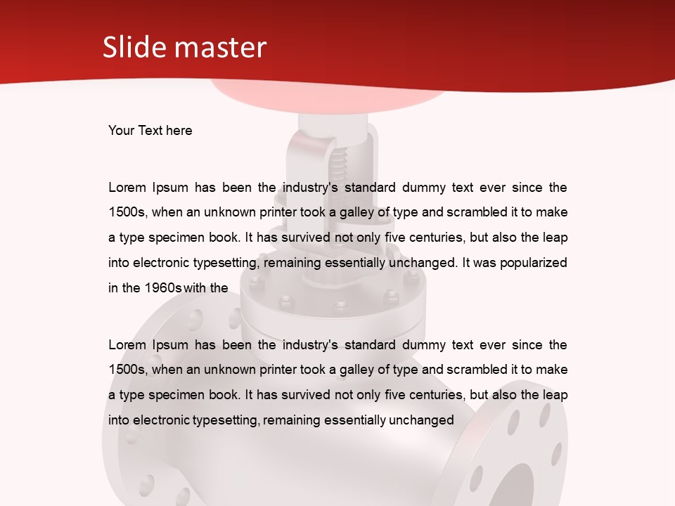 Control Valve Nobody PowerPoint Template