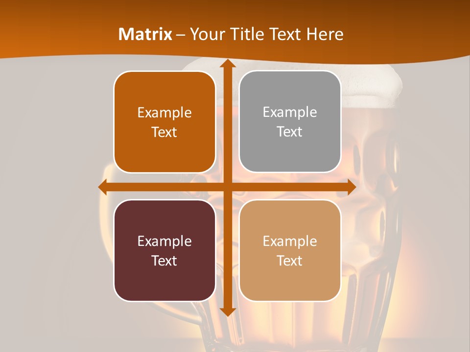 Alcohol Amber Background PowerPoint Template