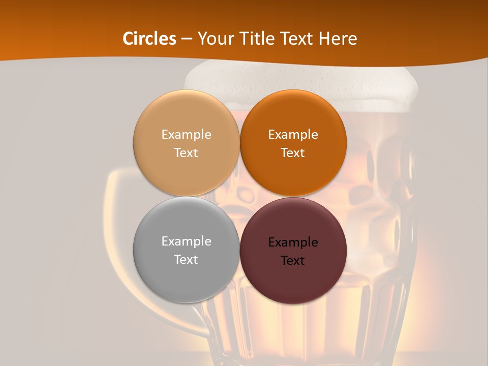 Alcohol Amber Background PowerPoint Template