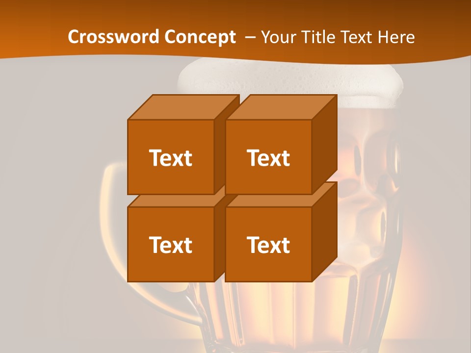 Alcohol Amber Background PowerPoint Template