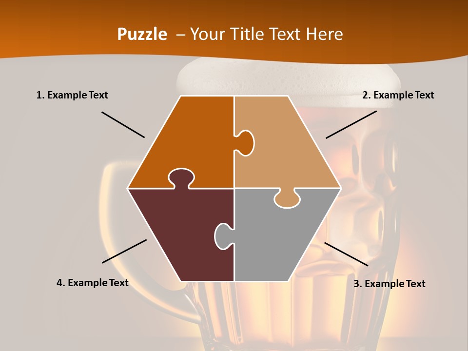 Alcohol Amber Background PowerPoint Template