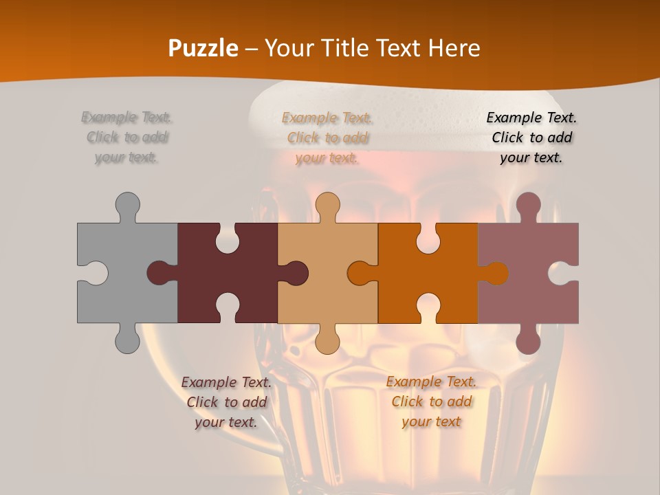 Alcohol Amber Background PowerPoint Template