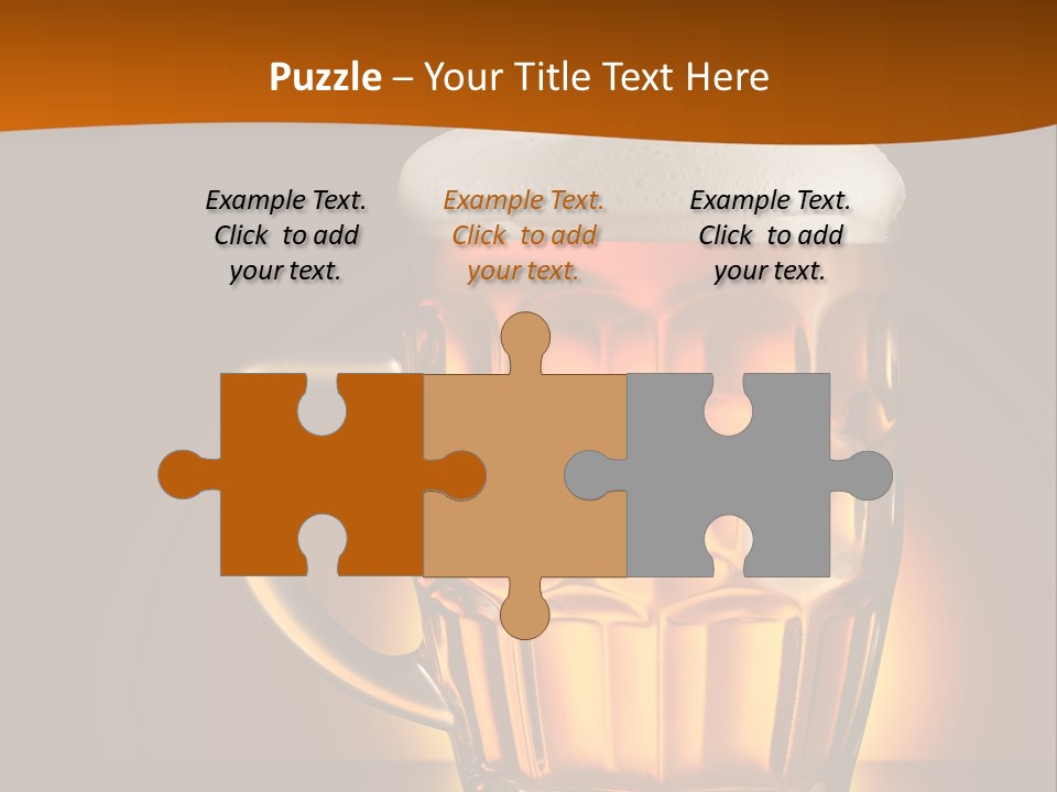 Alcohol Amber Background PowerPoint Template