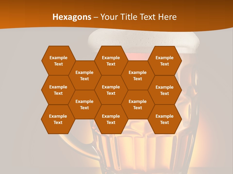 Alcohol Amber Background PowerPoint Template