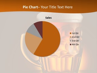 Alcohol Amber Background PowerPoint Template