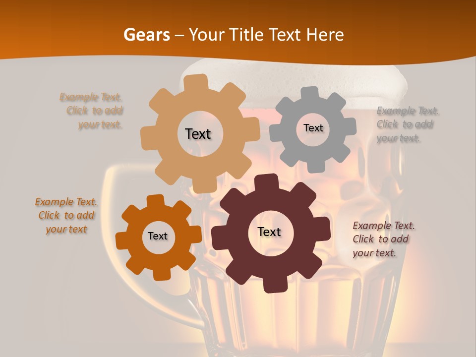 Alcohol Amber Background PowerPoint Template