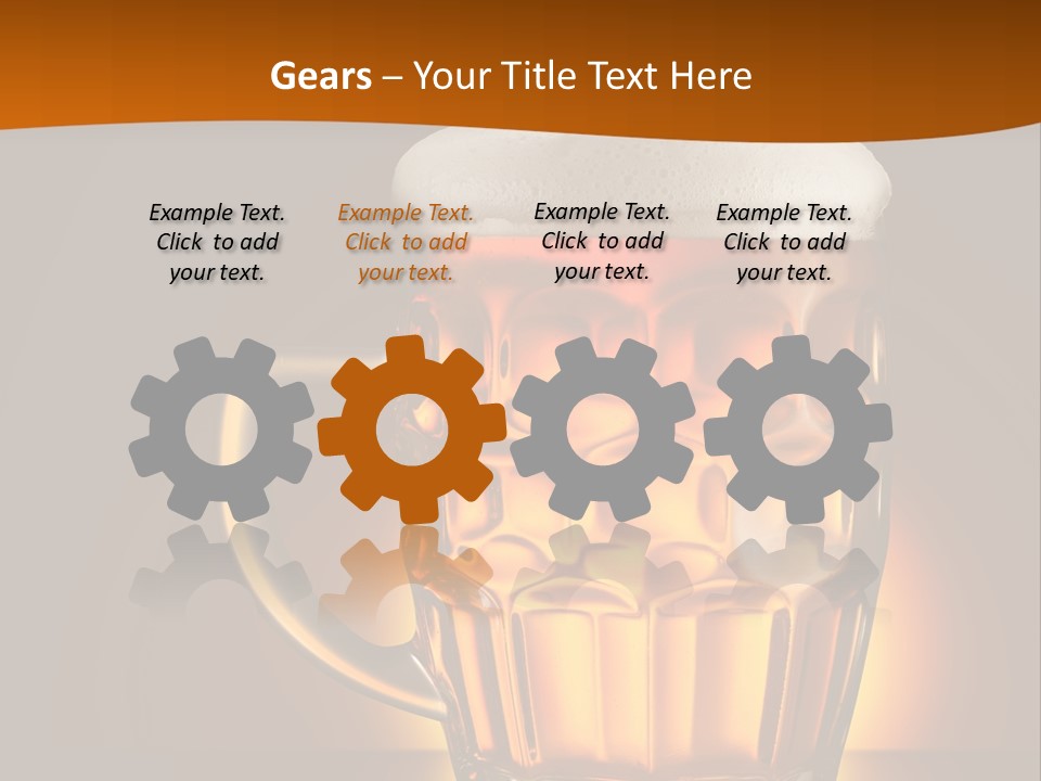 Alcohol Amber Background PowerPoint Template