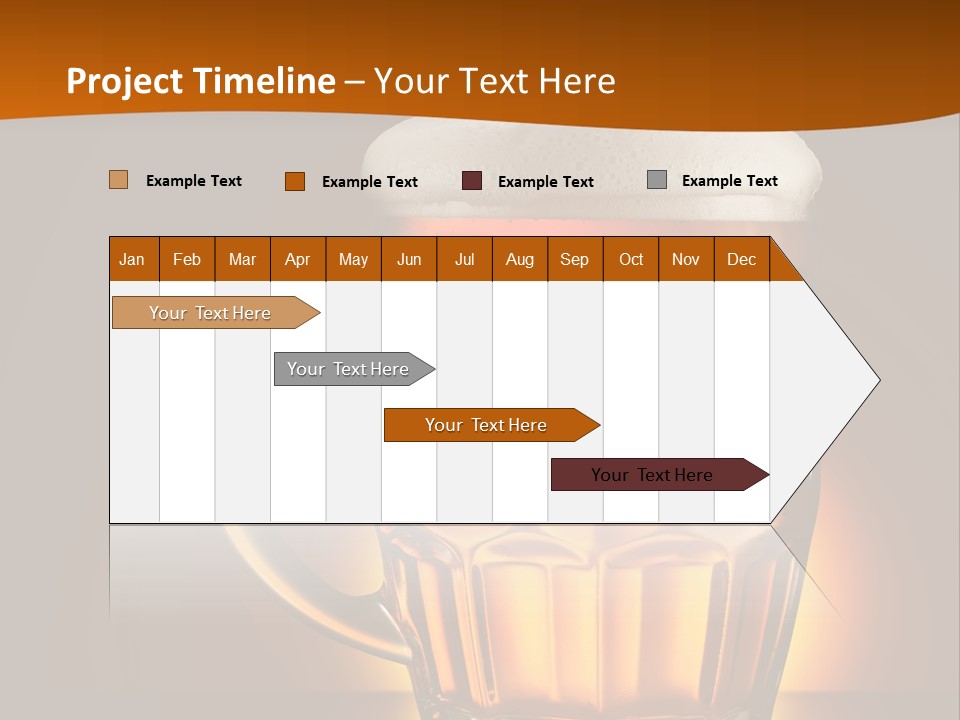 Alcohol Amber Background PowerPoint Template