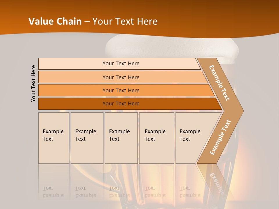 Alcohol Amber Background PowerPoint Template