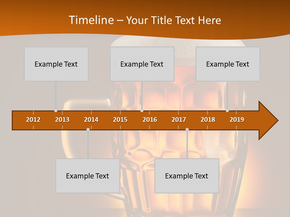 Alcohol Amber Background PowerPoint Template