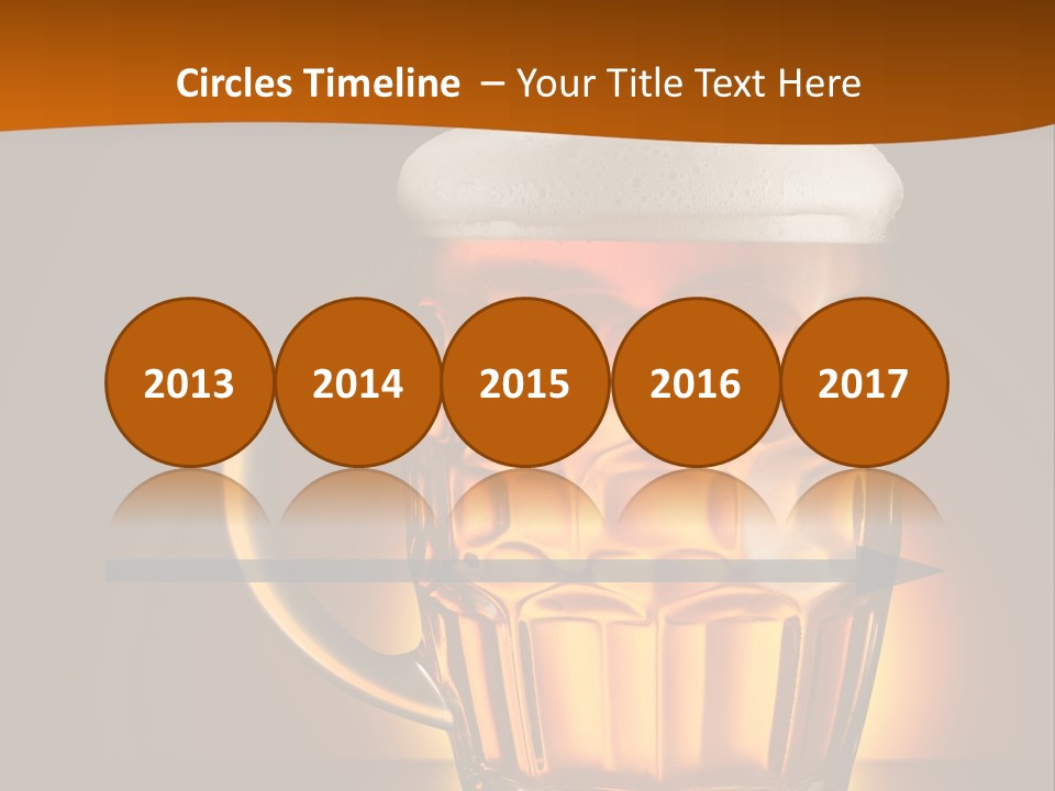 Alcohol Amber Background PowerPoint Template