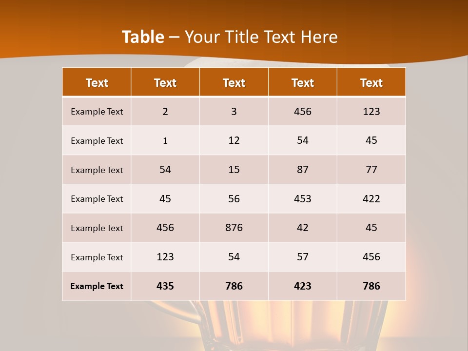 Alcohol Amber Background PowerPoint Template