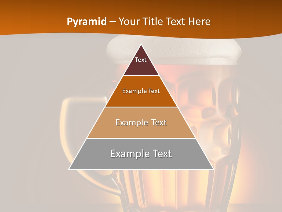 Alcohol Amber Background PowerPoint Template