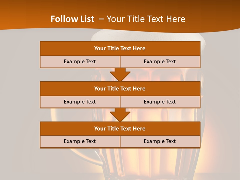 Alcohol Amber Background PowerPoint Template