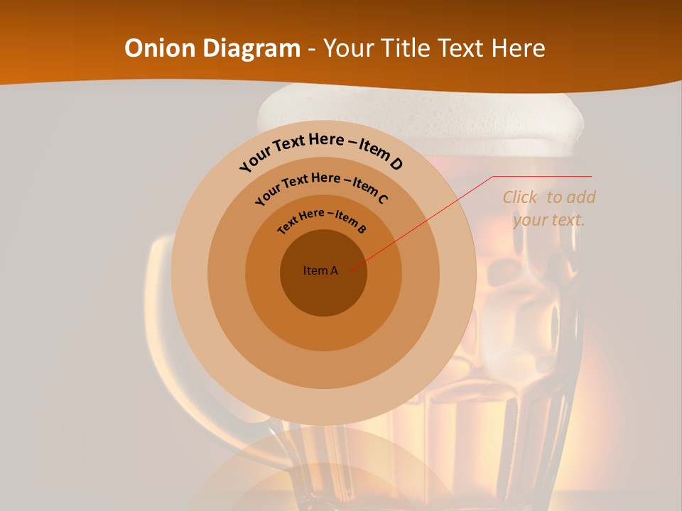 Alcohol Amber Background PowerPoint Template