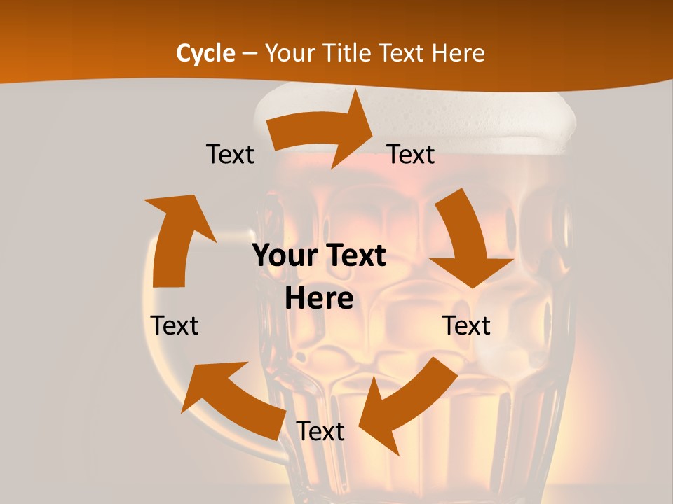 Alcohol Amber Background PowerPoint Template