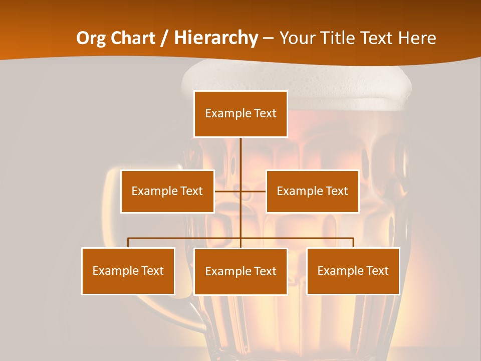 Alcohol Amber Background PowerPoint Template