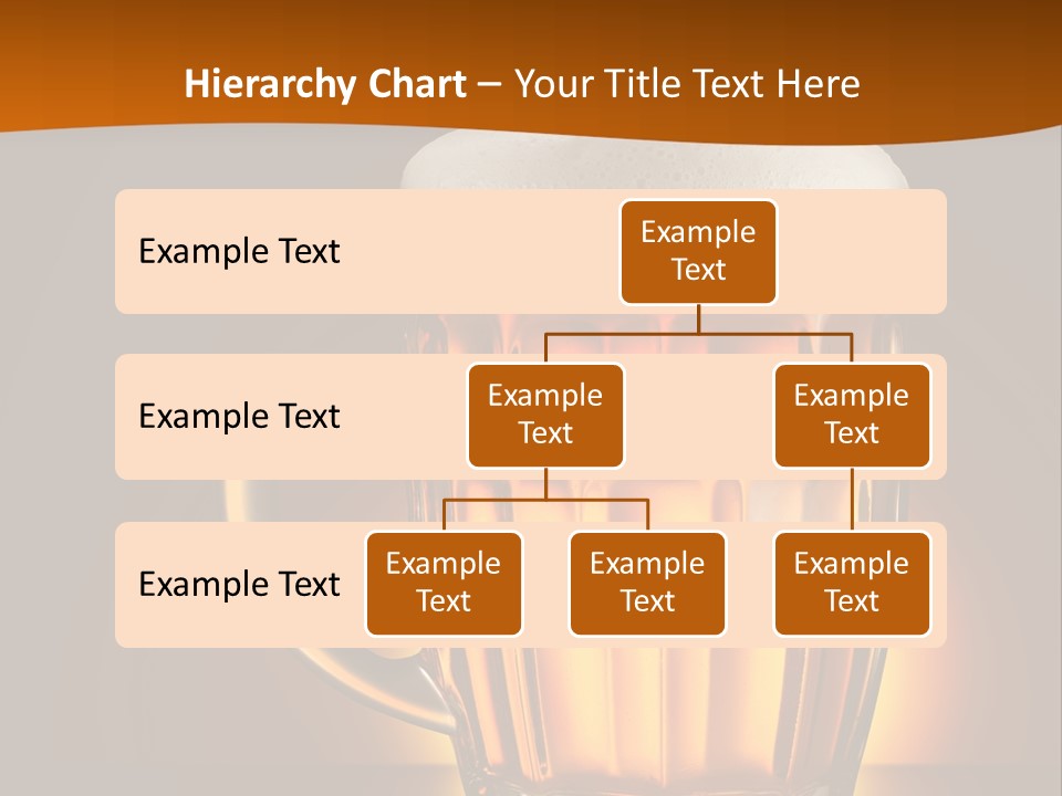 Alcohol Amber Background PowerPoint Template