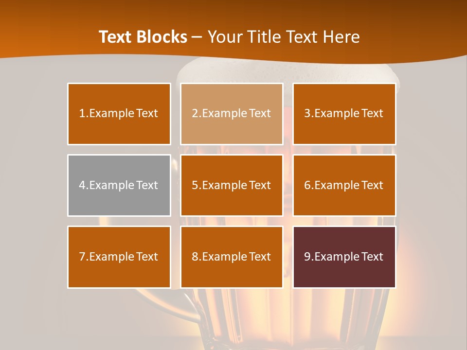 Alcohol Amber Background PowerPoint Template