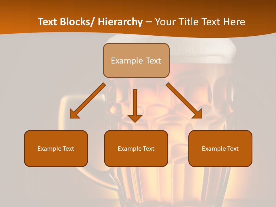 Alcohol Amber Background PowerPoint Template