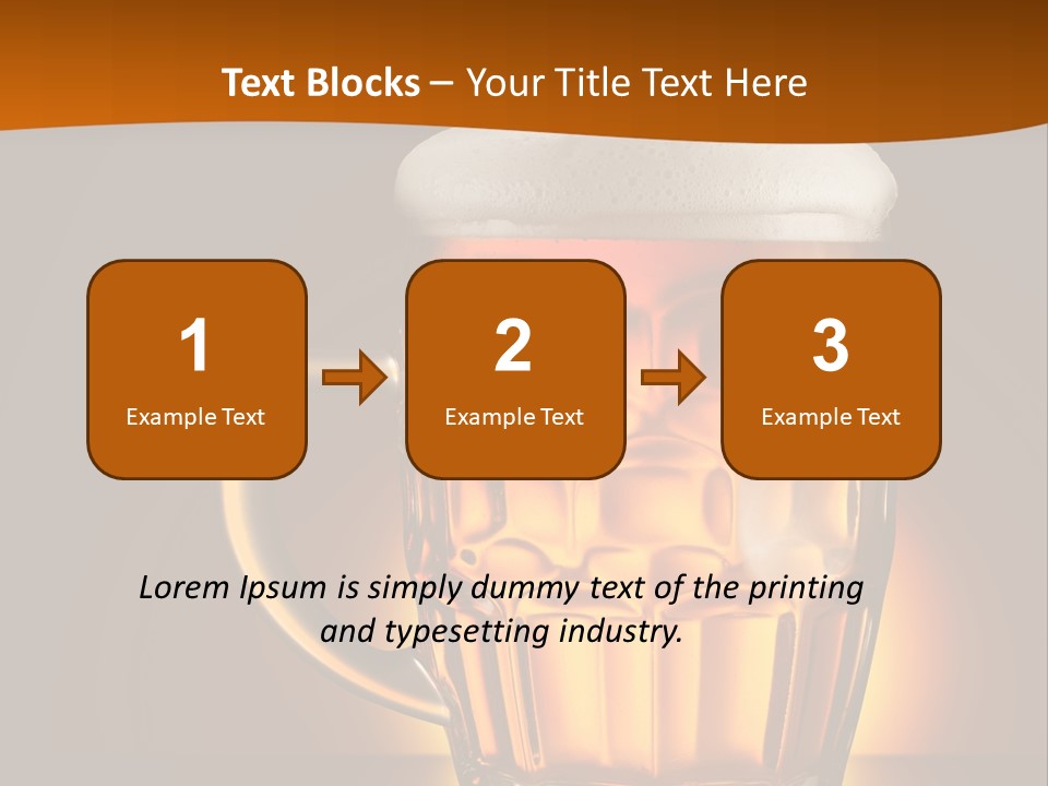 Alcohol Amber Background PowerPoint Template