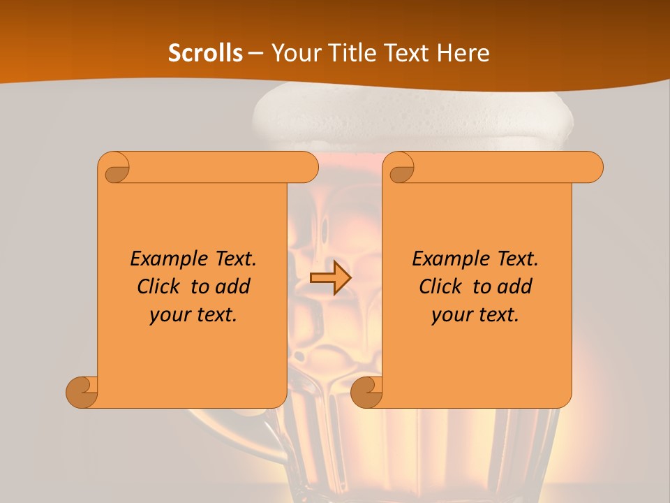 Alcohol Amber Background PowerPoint Template