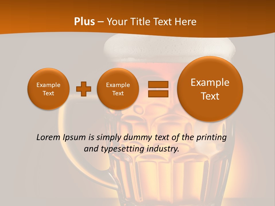 Alcohol Amber Background PowerPoint Template