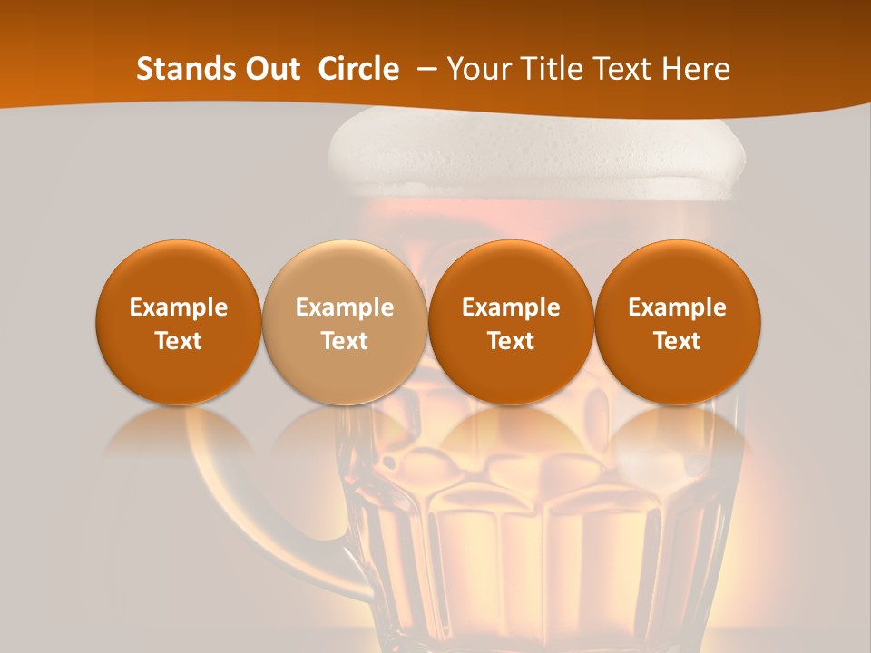 Alcohol Amber Background PowerPoint Template