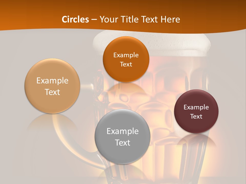 Alcohol Amber Background PowerPoint Template