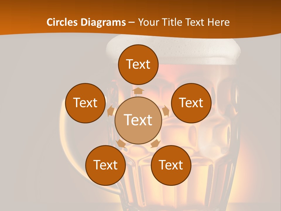 Alcohol Amber Background PowerPoint Template
