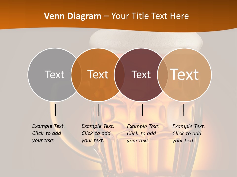 Alcohol Amber Background PowerPoint Template