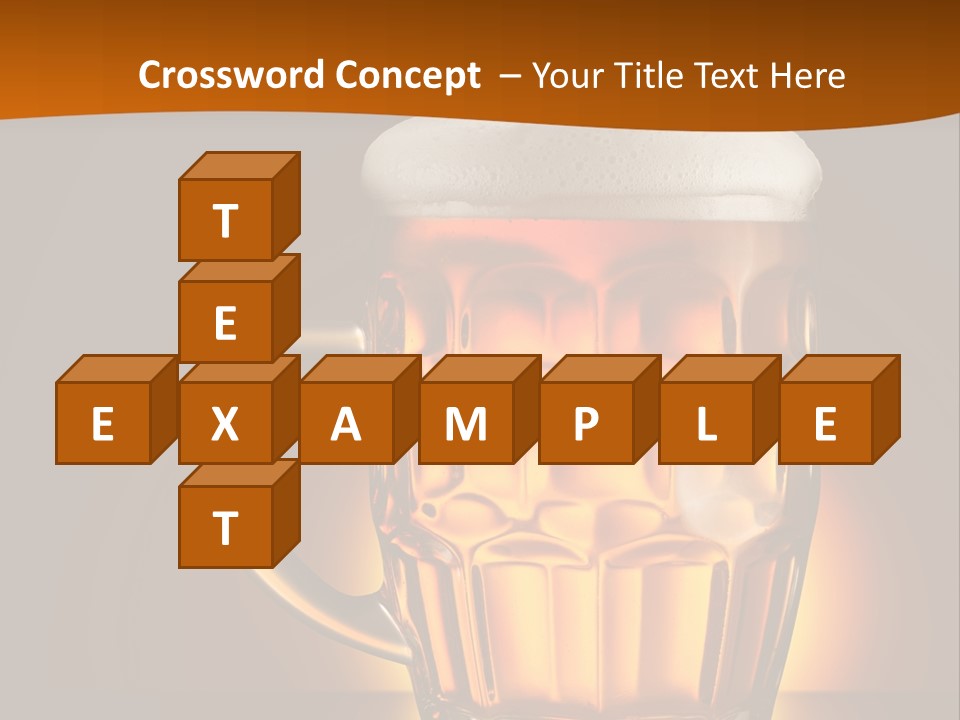 Alcohol Amber Background PowerPoint Template