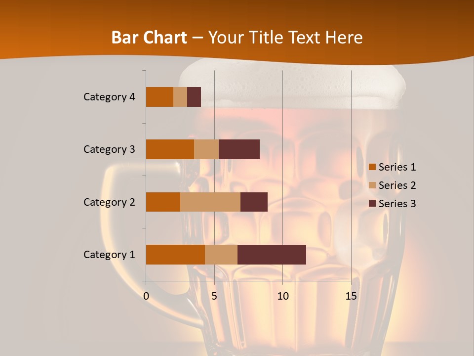 Alcohol Amber Background PowerPoint Template