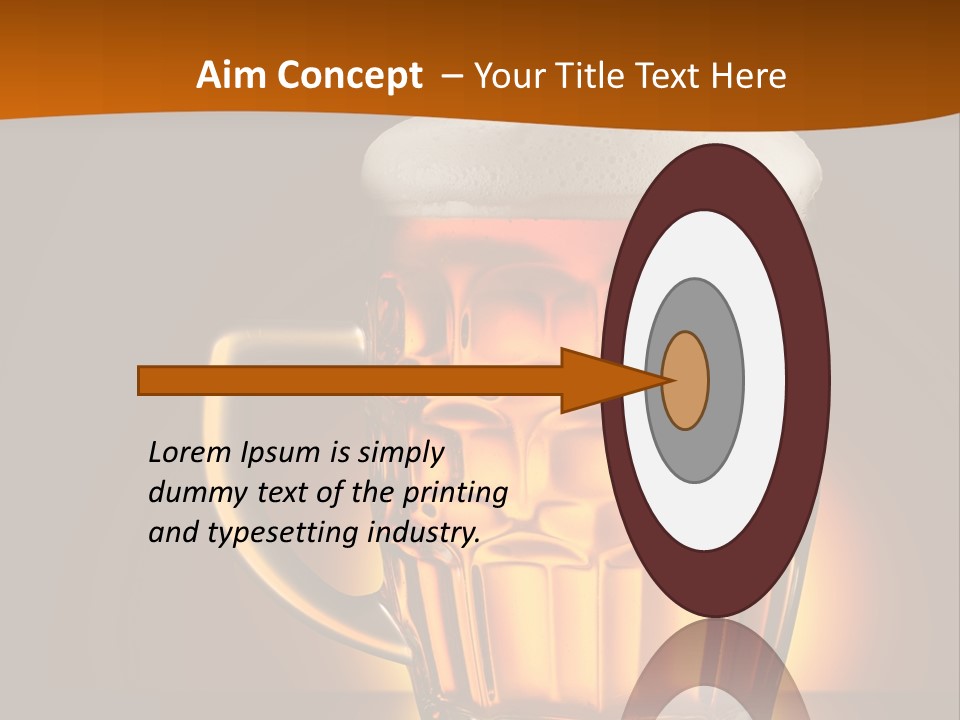 Alcohol Amber Background PowerPoint Template