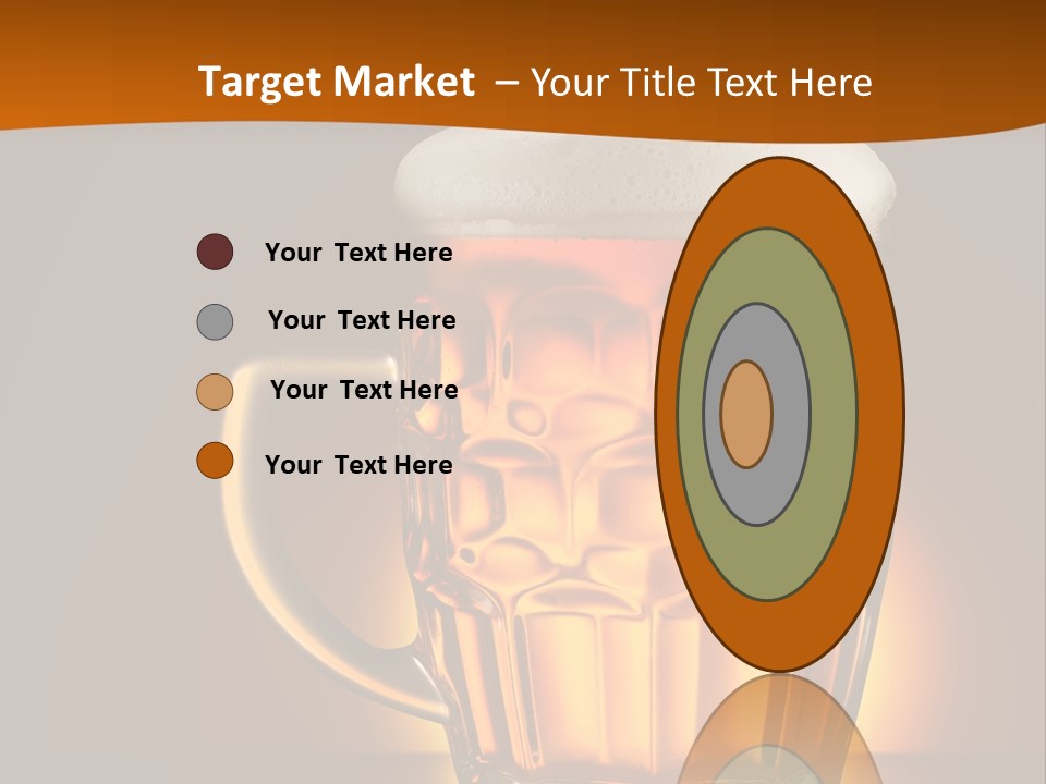 Alcohol Amber Background PowerPoint Template