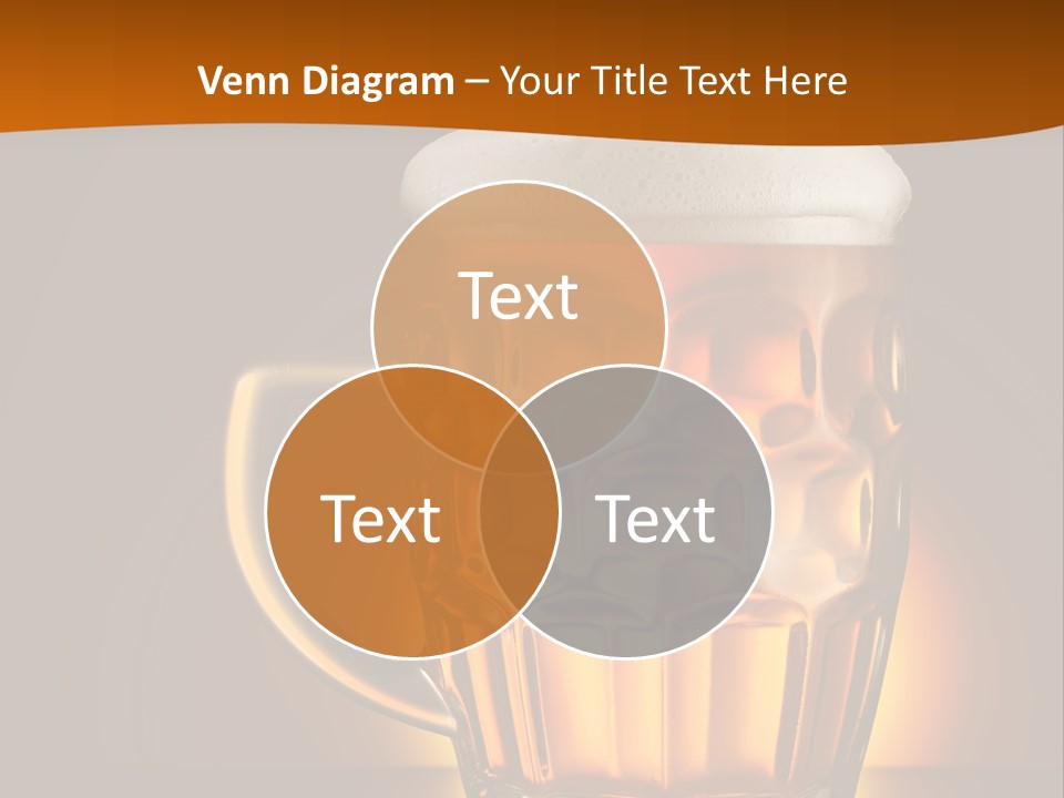 Alcohol Amber Background PowerPoint Template