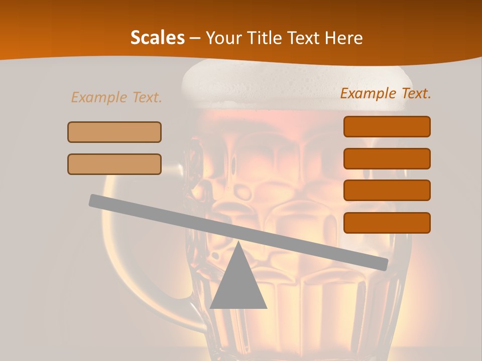 Alcohol Amber Background PowerPoint Template